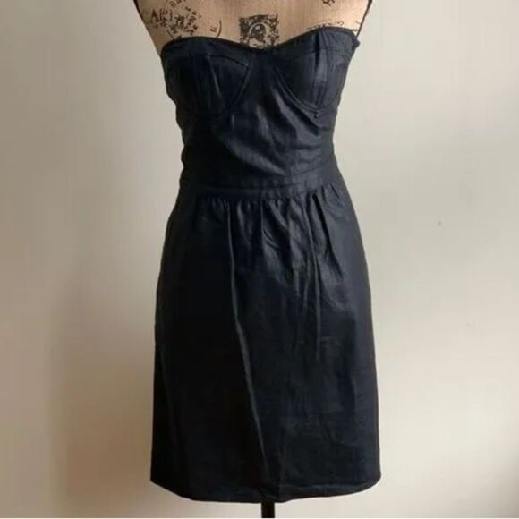 NWT Jenny Han Linen Waxed Dress(size XS) - Picture 1 of 10